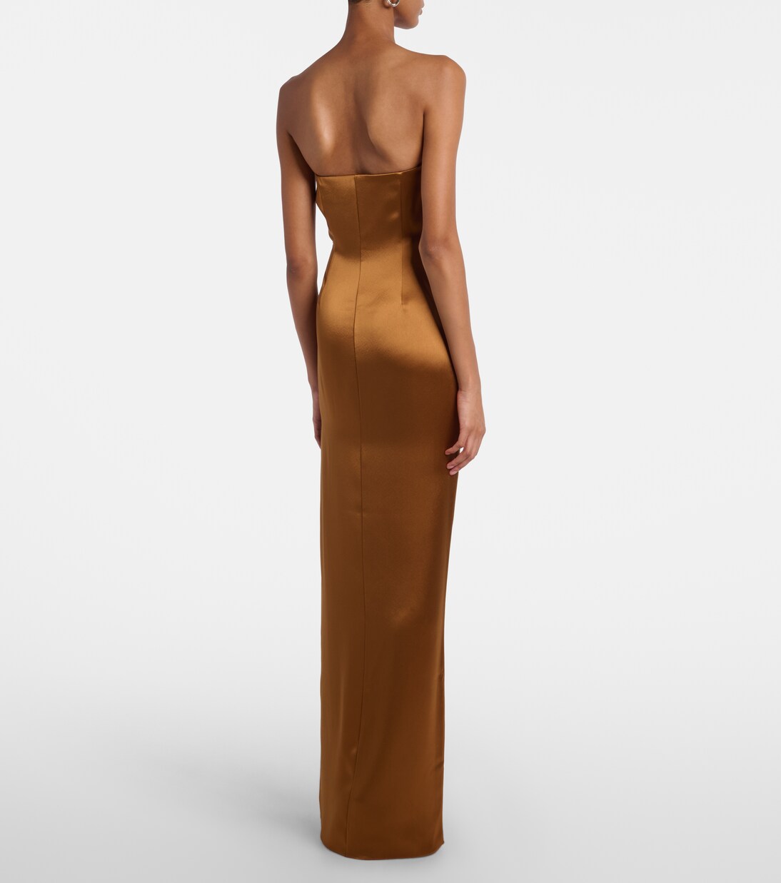 Robe longue en satin | Galvan