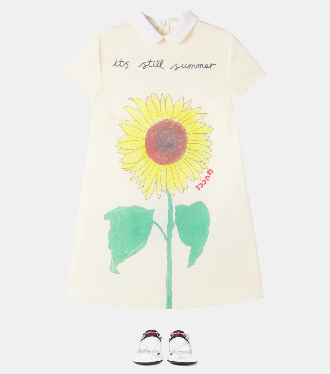 Abito in cotone con stampa | Gucci Kids