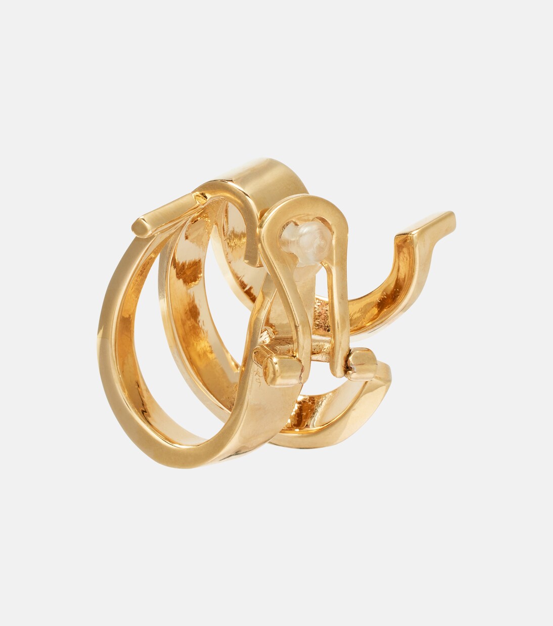Triple Gancini clip-on earrings | Ferragamo
