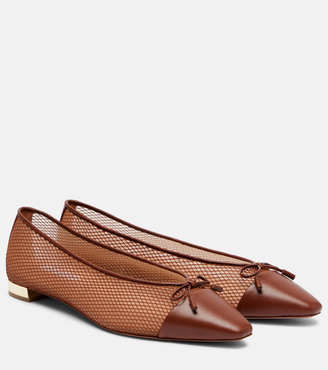 Gioia mesh and leather ballet flats | Aquazzura