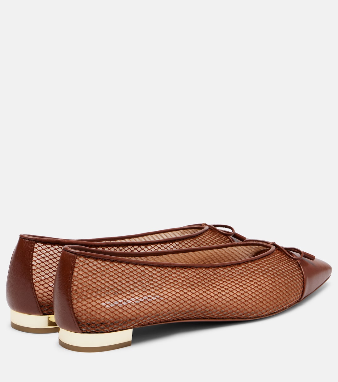 Gioia mesh and leather ballet flats | Aquazzura