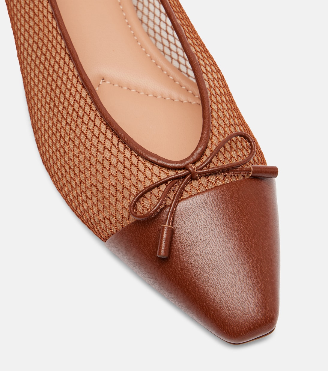 Gioia mesh and leather ballet flats | Aquazzura