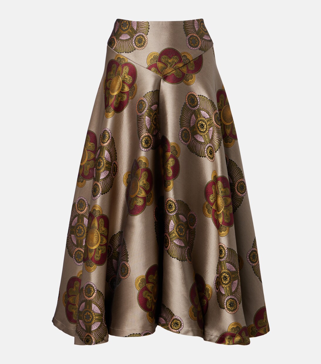 Milano printed jacquard midi skirt | La DoubleJ