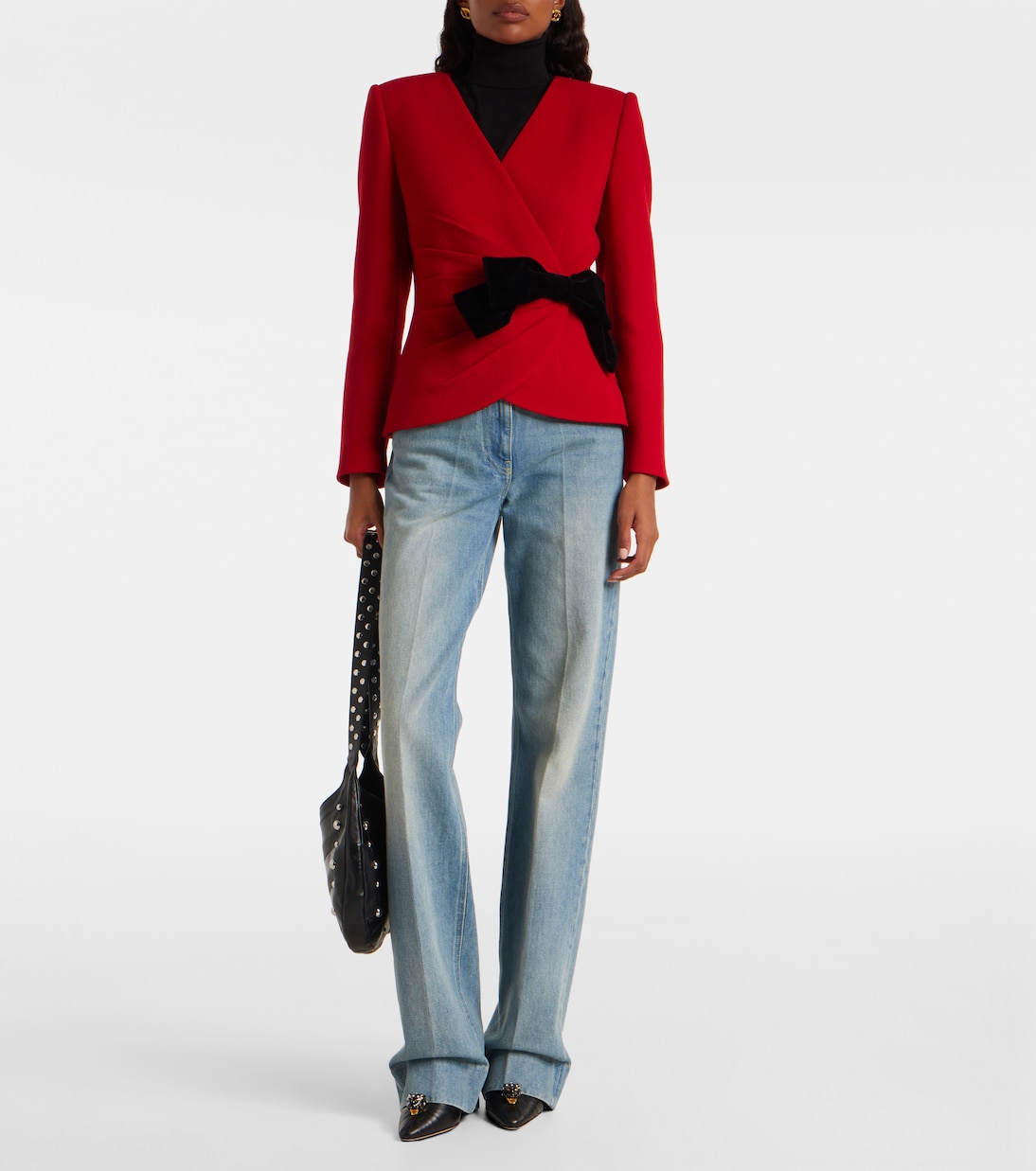 Low-rise wide-leg jeans | Valentino
