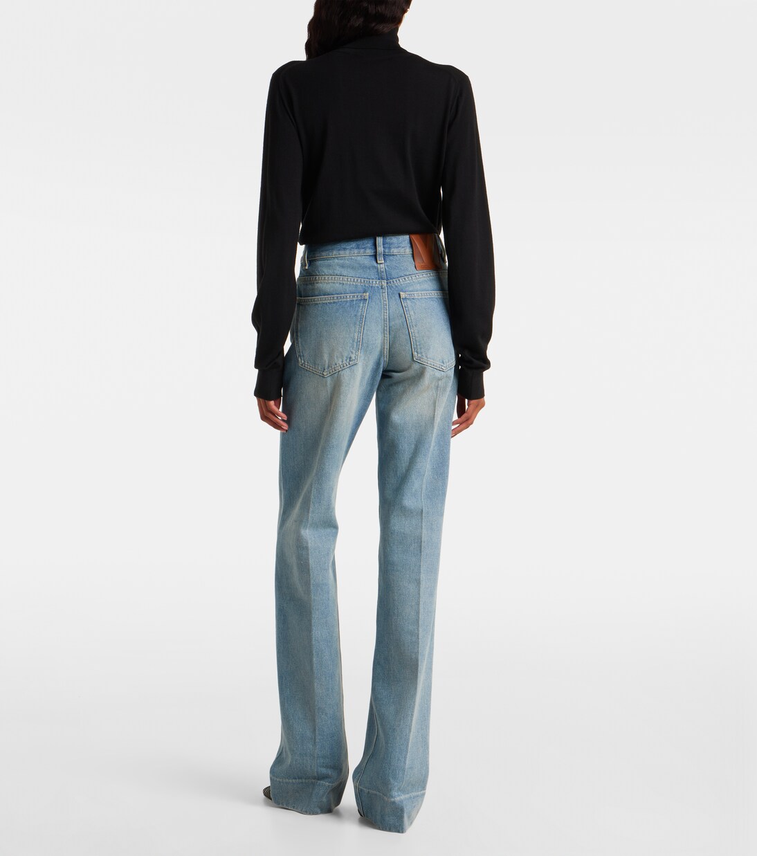 Low-rise wide-leg jeans | Valentino