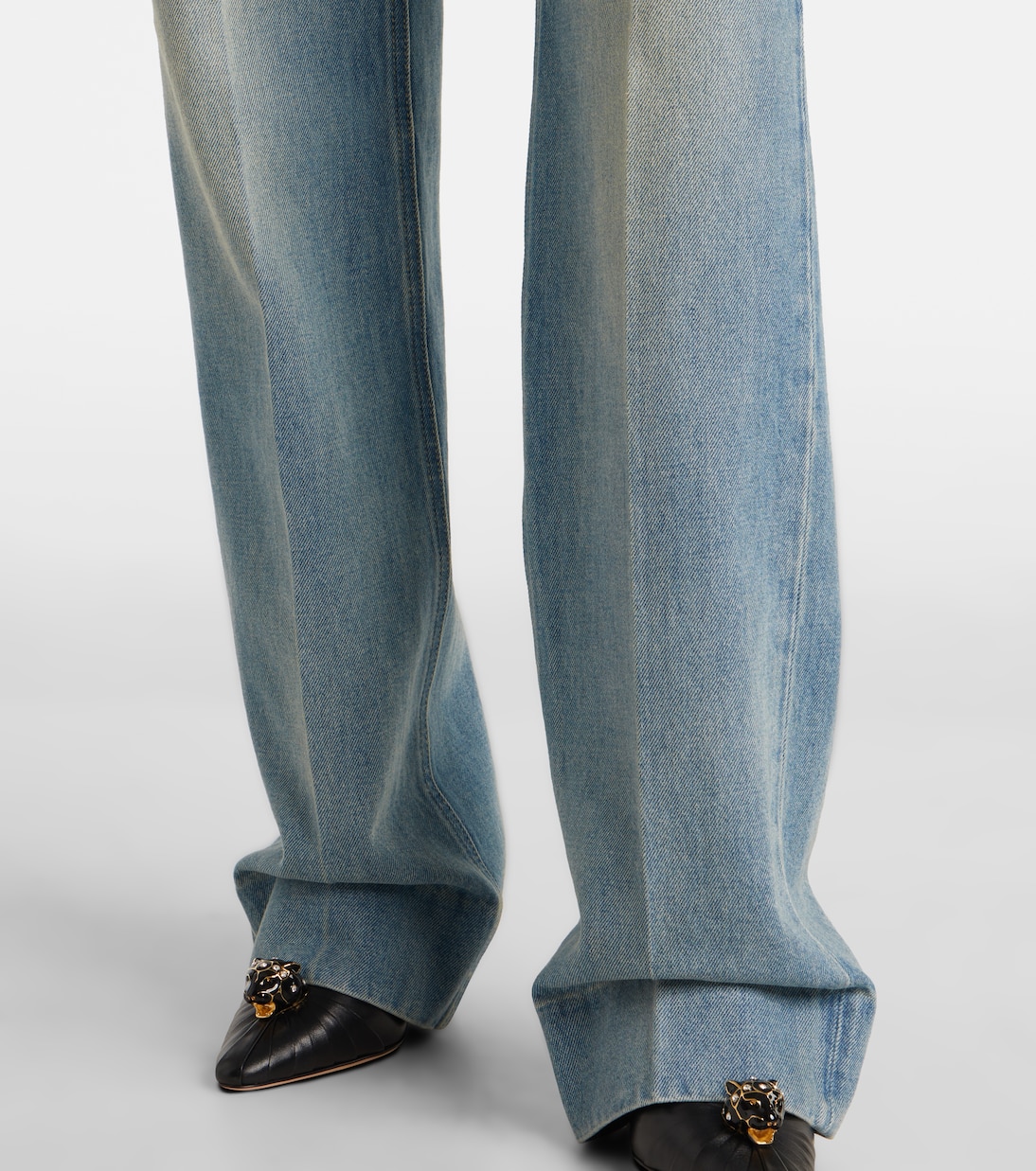 Low-rise wide-leg jeans | Valentino