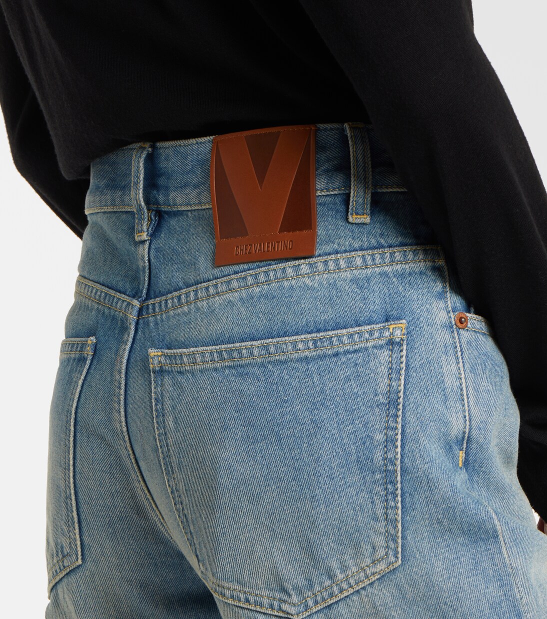 Low-rise wide-leg jeans | Valentino