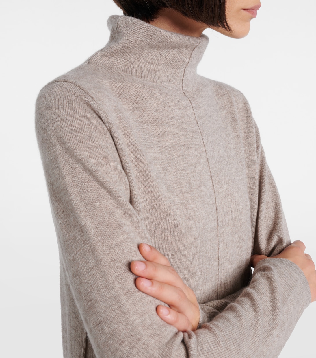 Knitted wool and cashmere midi dress | Jardin des Orangers