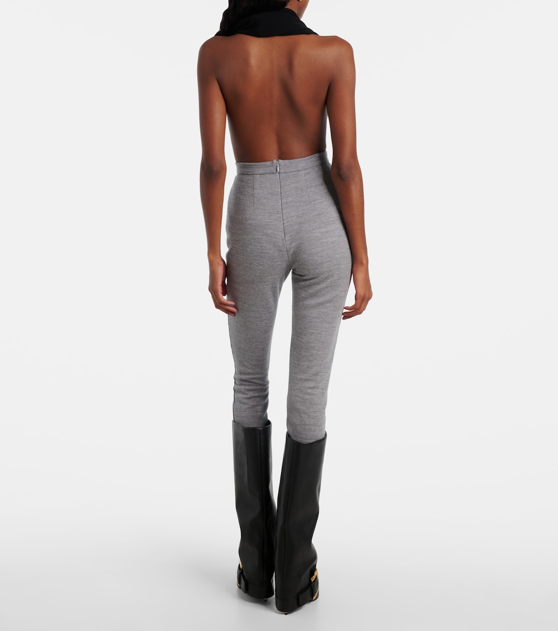 Wool and cotton-blend leggings | Balmain