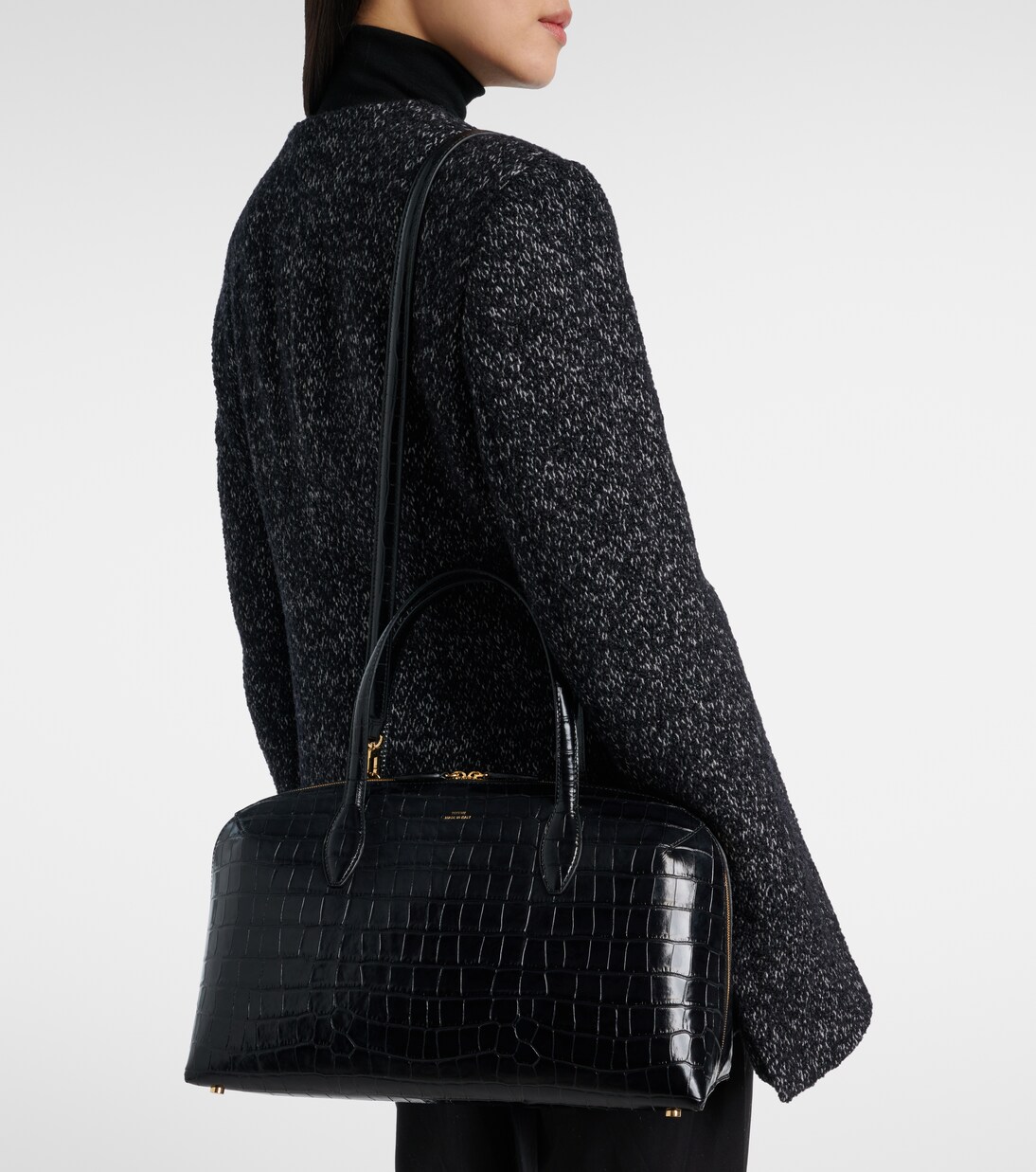 Lounge Medium croc-effect leather tote bag | Toteme