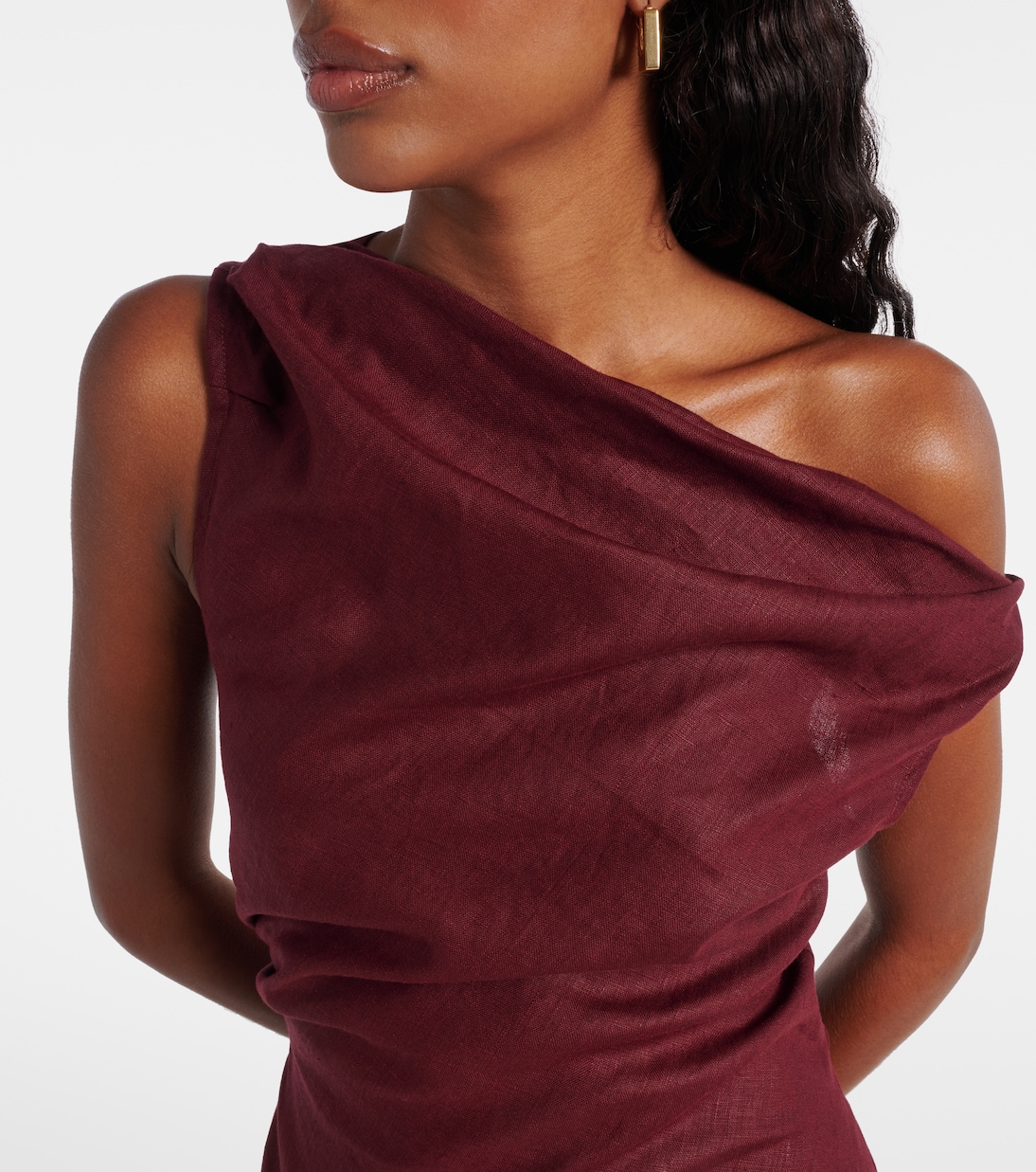Suis draped linen minidress  | Faithfull