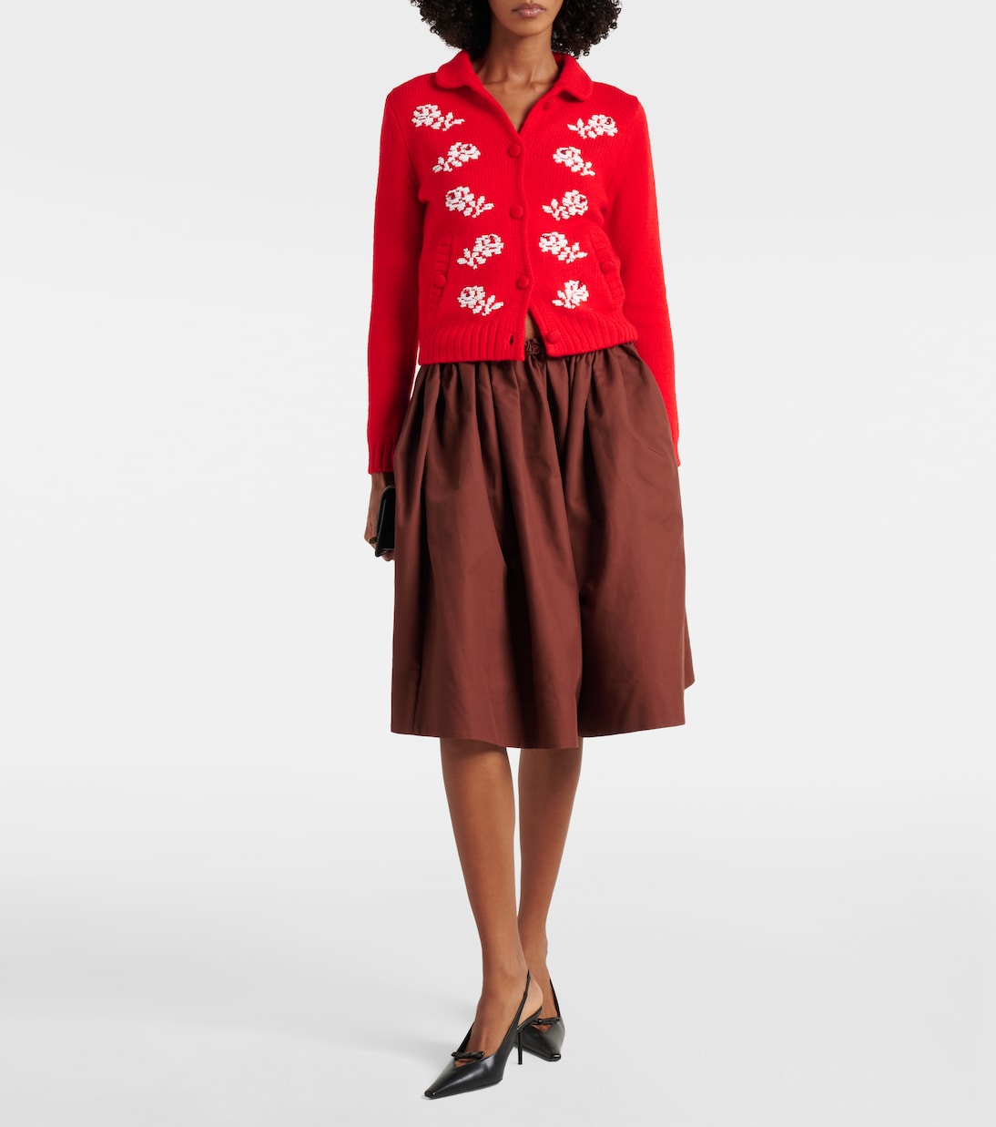 Verzierter Cardigan aus Wolle | Shushu/Tong