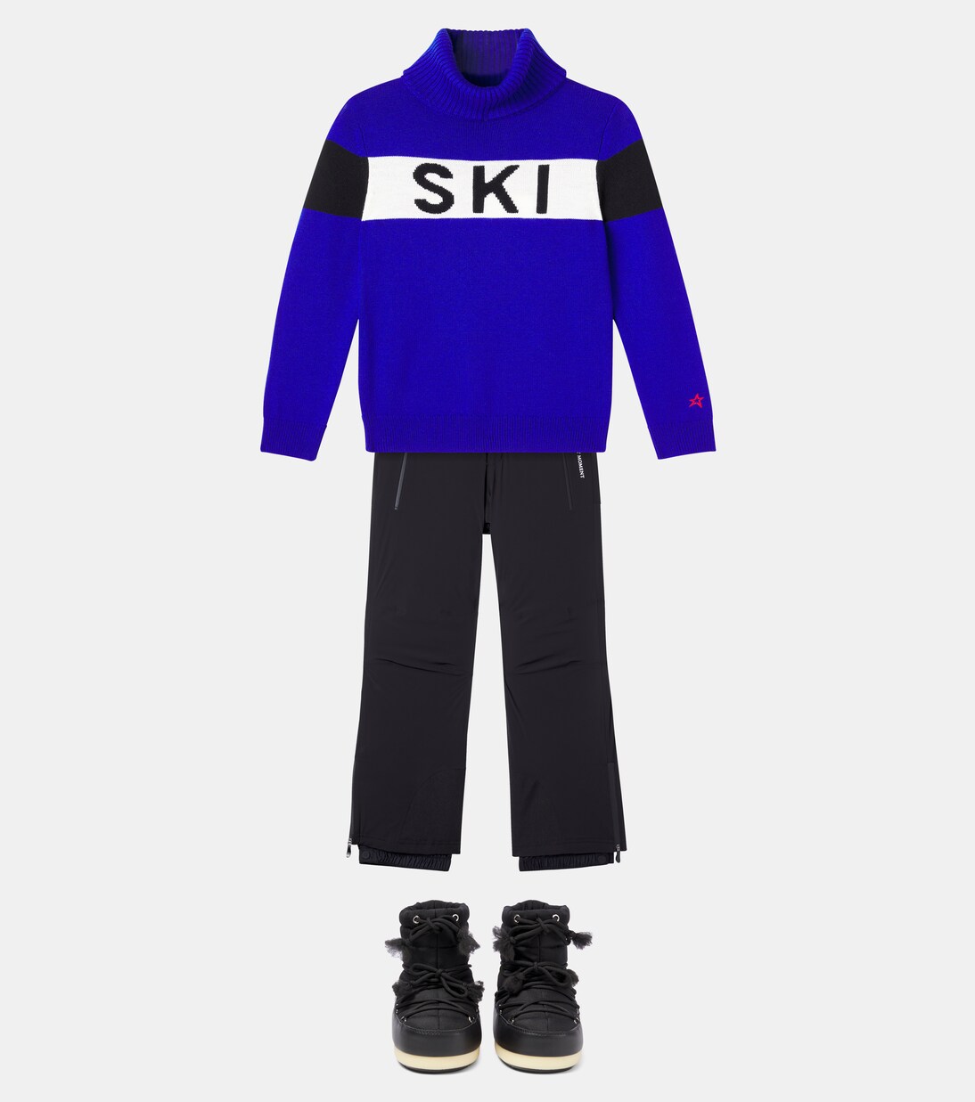 Intarsia wool turtleneck sweater | Perfect Moment Kids
