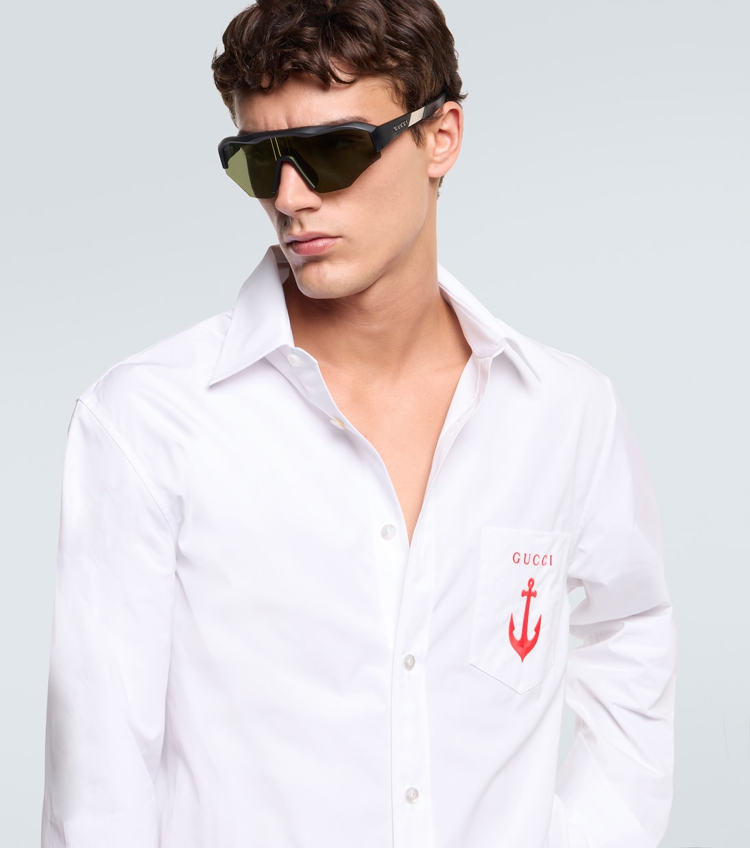 Logo shield sunglasses | Gucci