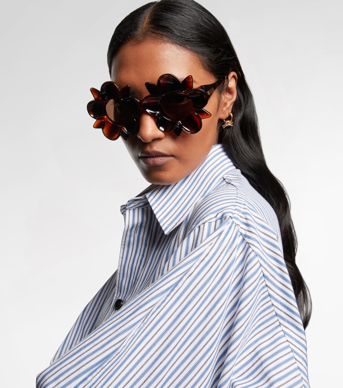 Runde Sonnenbrille Peggy Flower | Bottega Veneta