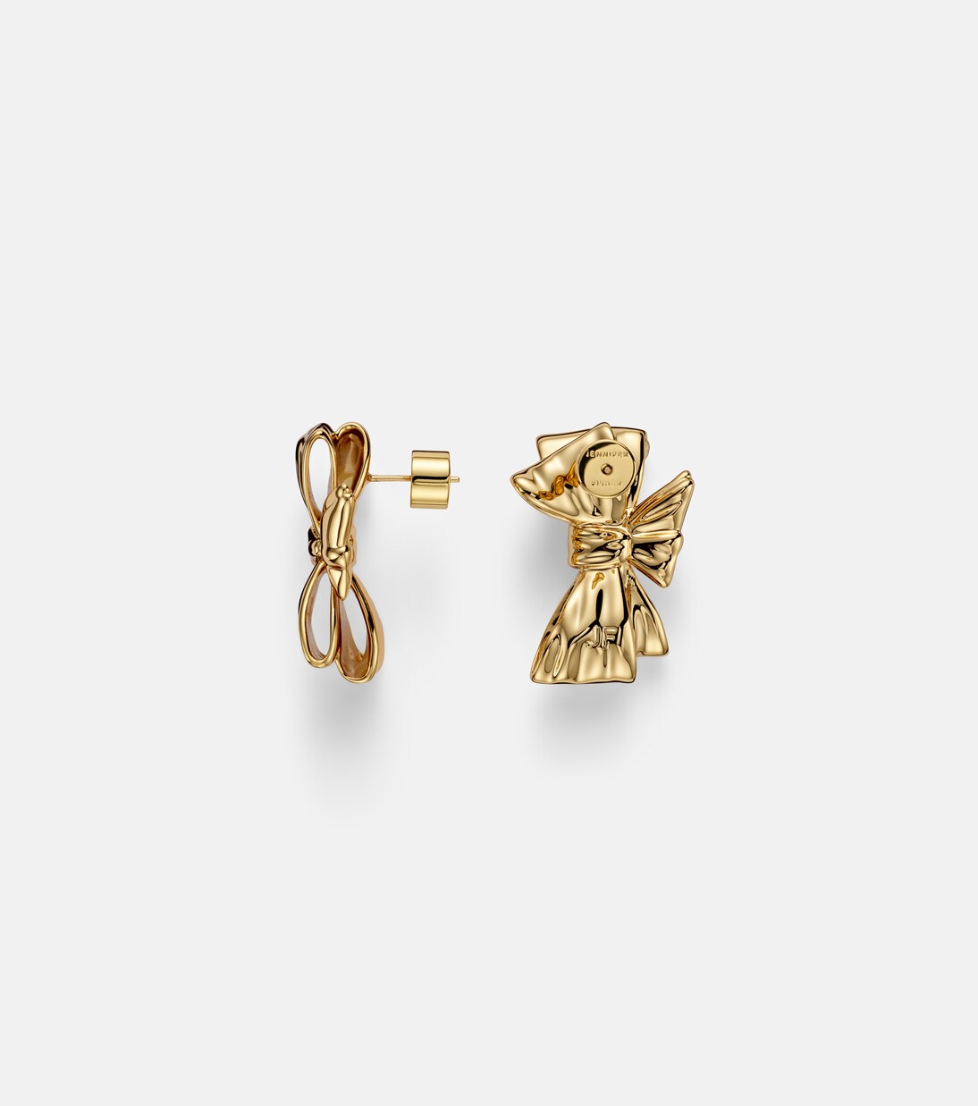 Bow Small gold-plated earrings | Jennifer Fisher