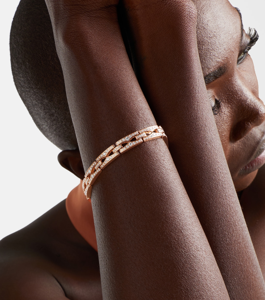Armband B.zero1 aus 18kt Roségold mit Diamanten | Bvlgari