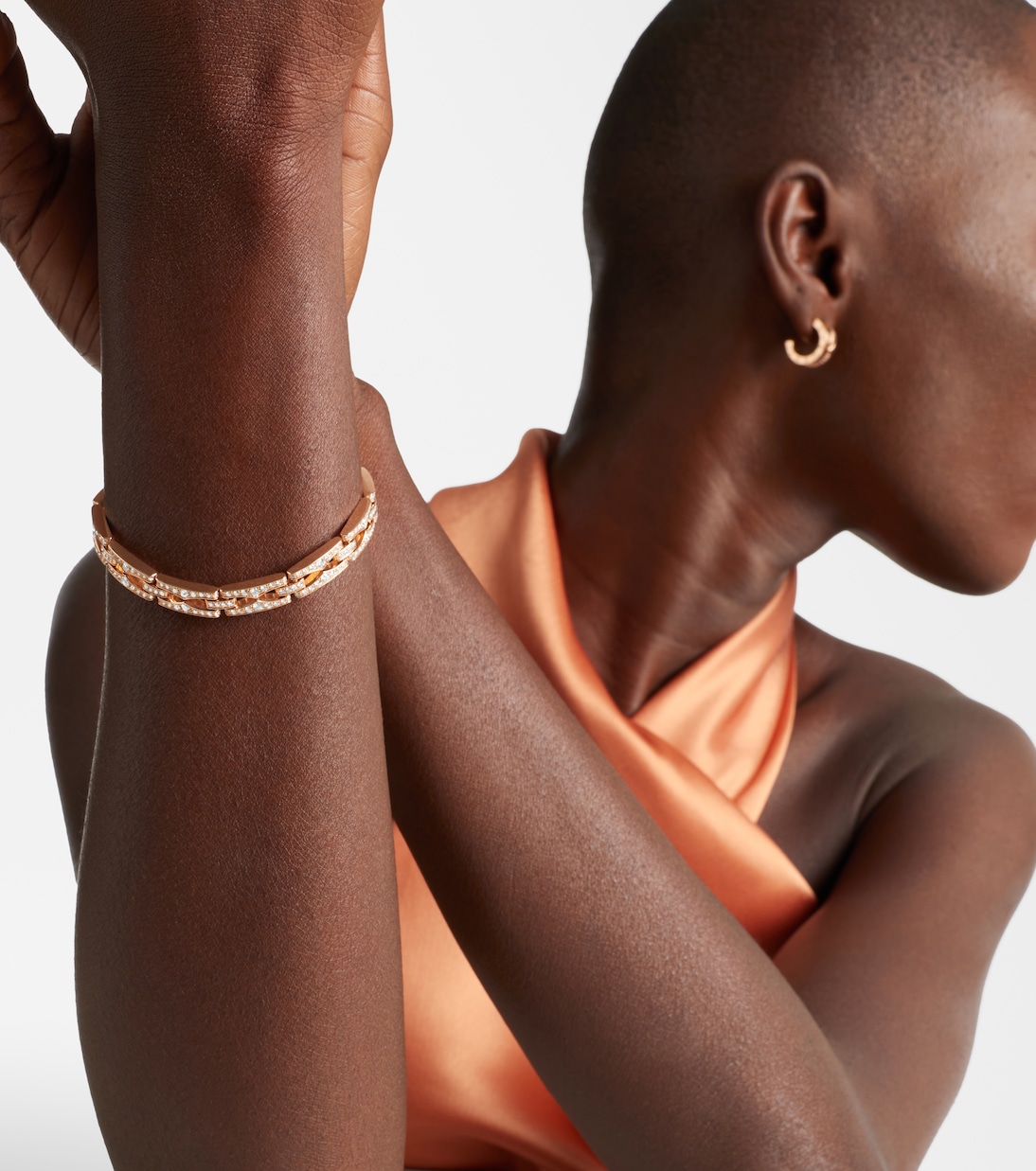 Armband B.zero1 aus 18kt Roségold mit Diamanten | Bvlgari