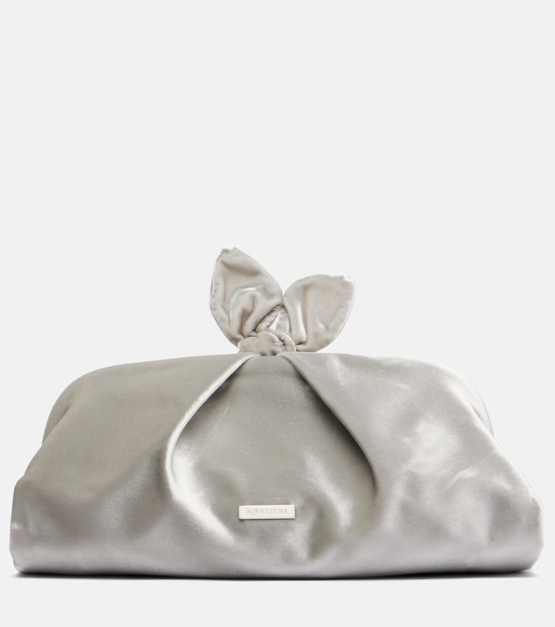 Clutch Bow Tie Small in velluto | Aquazzura