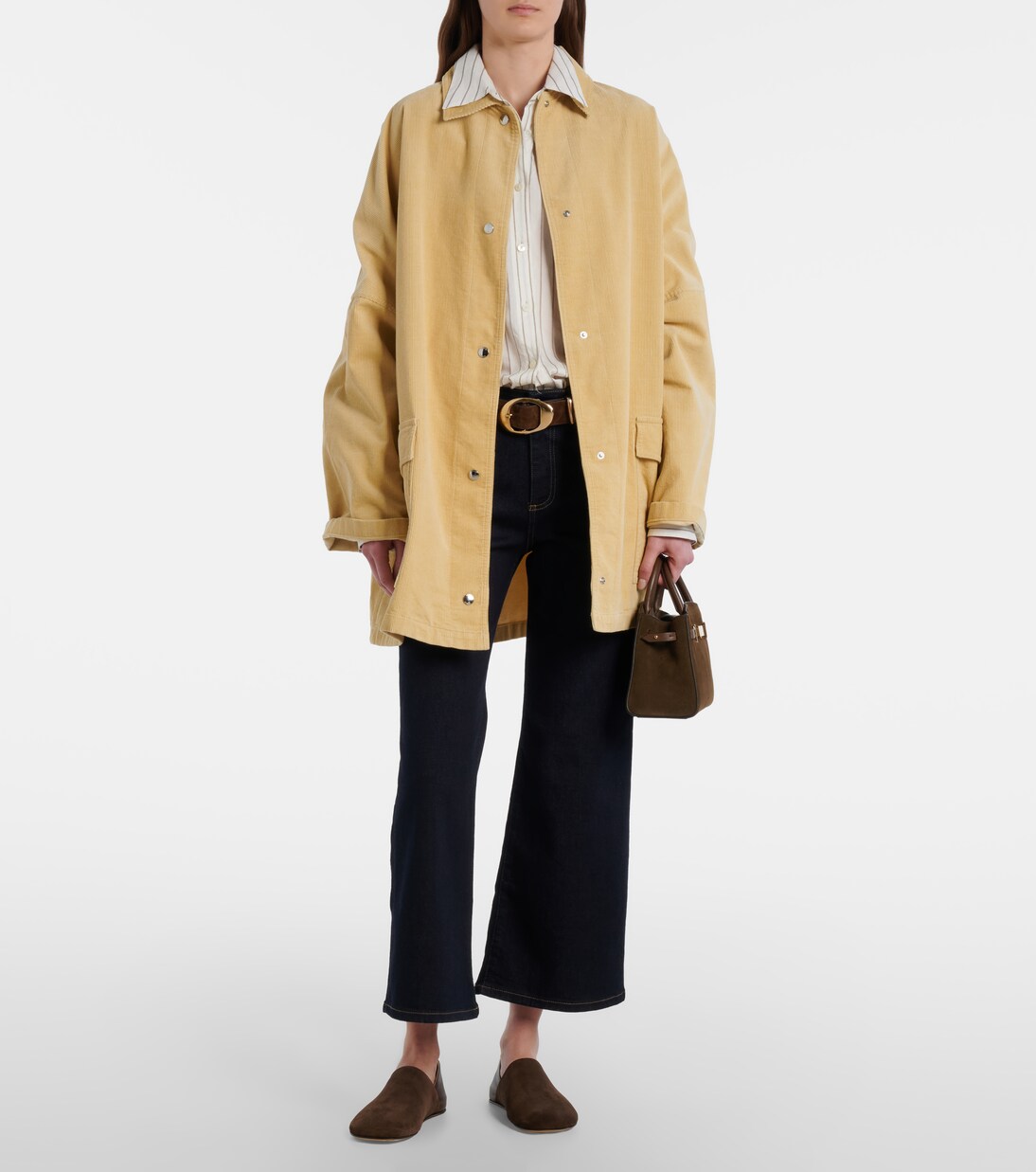 Hudson 스몰 스웨이드 탑 핸들 백 | DeMellier