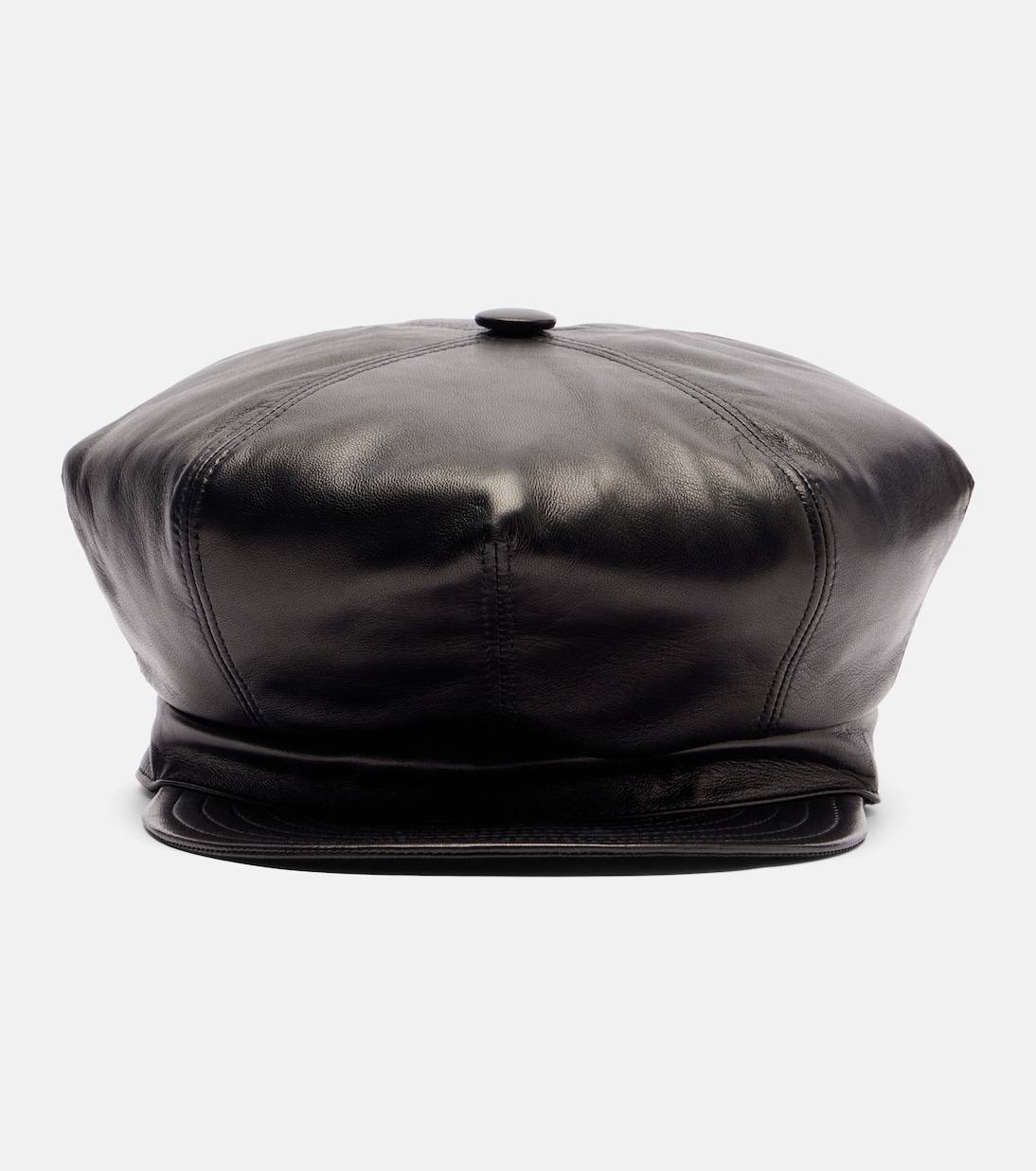VLogo leather newsboy cap | Valentino