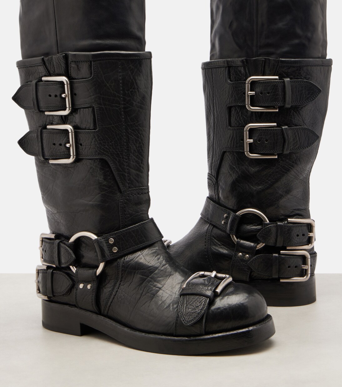 Leather knee-high boots | Dolce&Gabbana