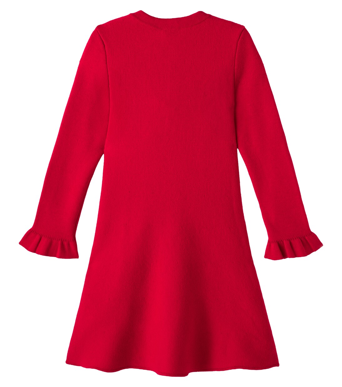 Floral-appliqué wool and cotton-blend dress | Self-Portrait Kids