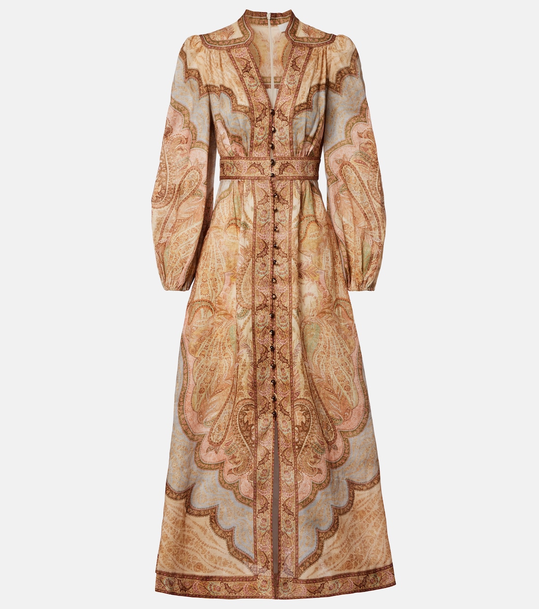 Wanderlust printed linen shirt dress | Zimmermann