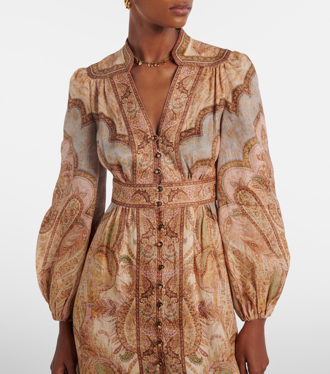 Wanderlust printed linen shirt dress | Zimmermann