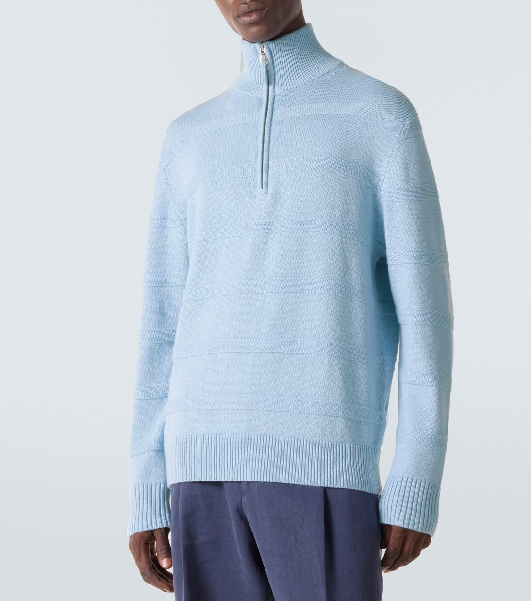 Cotton and cashmere turtleneck sweater | Allude