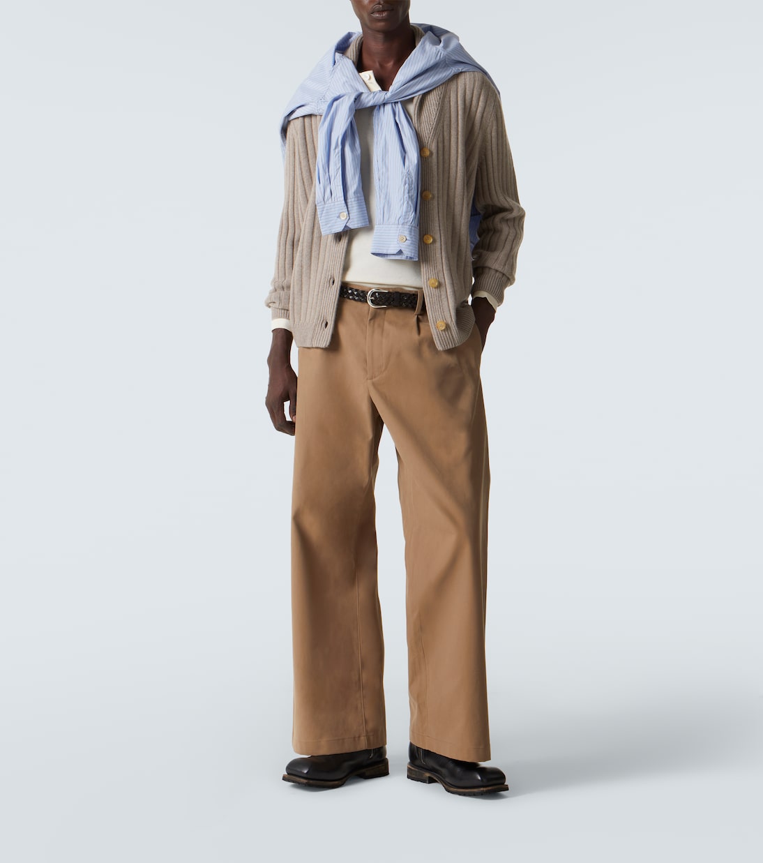 Mr Denver ribbed-knit cashmere cardigan | Arch4