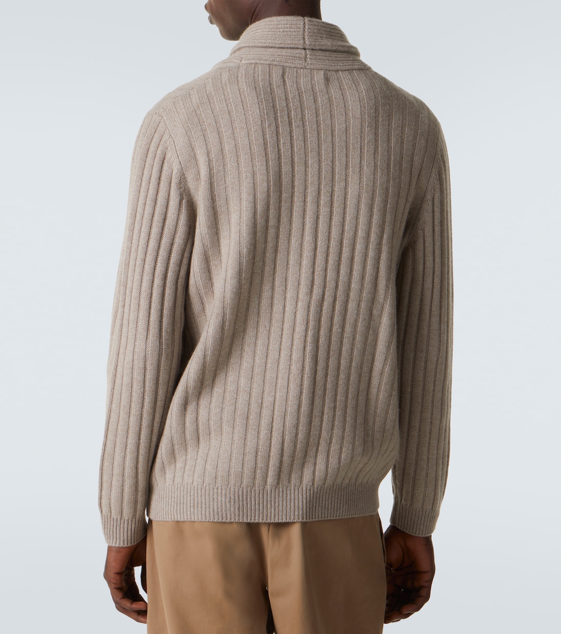 Mr Denver ribbed-knit cashmere cardigan | Arch4