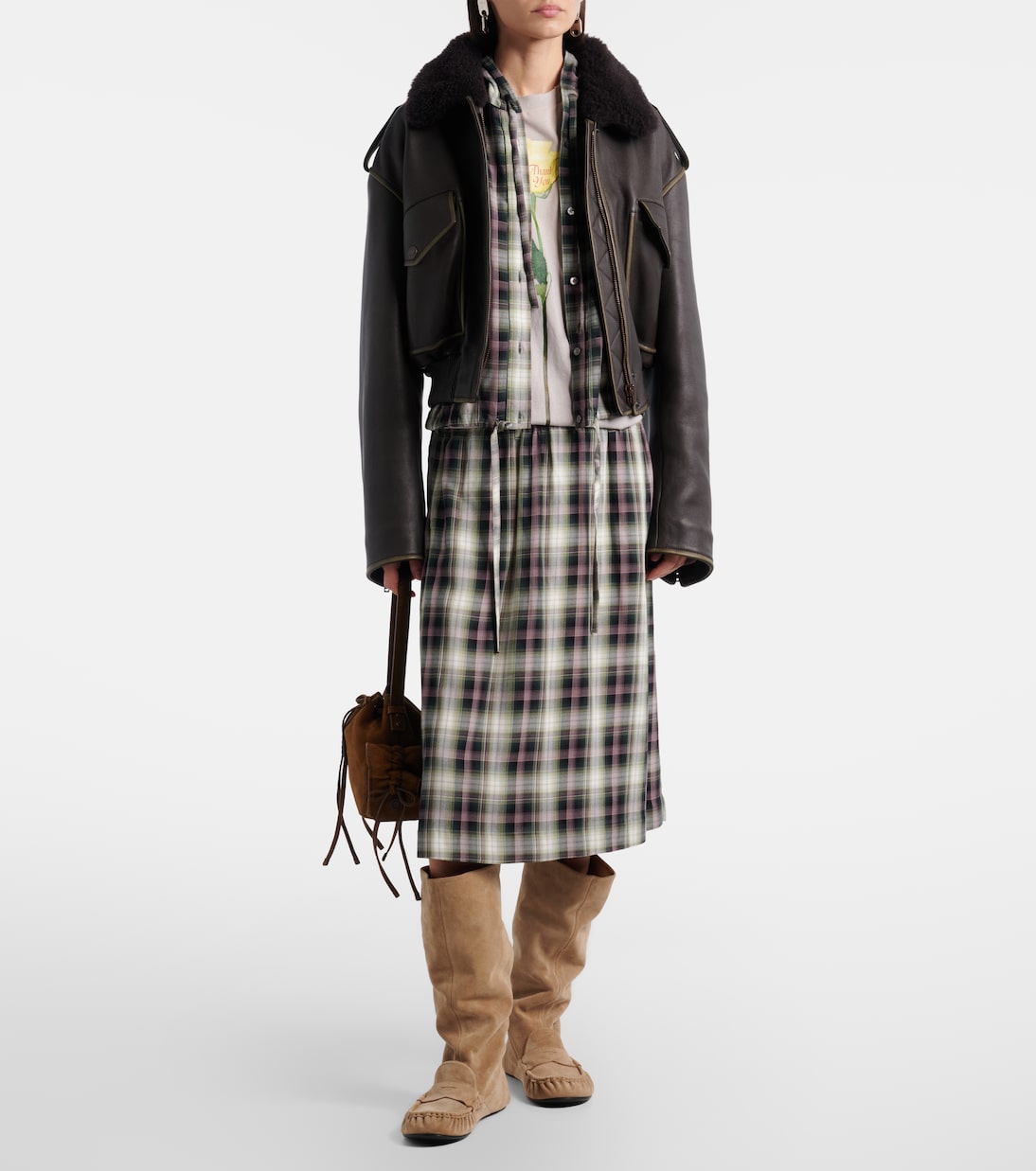 Suede knee-high boots | Acne Studios