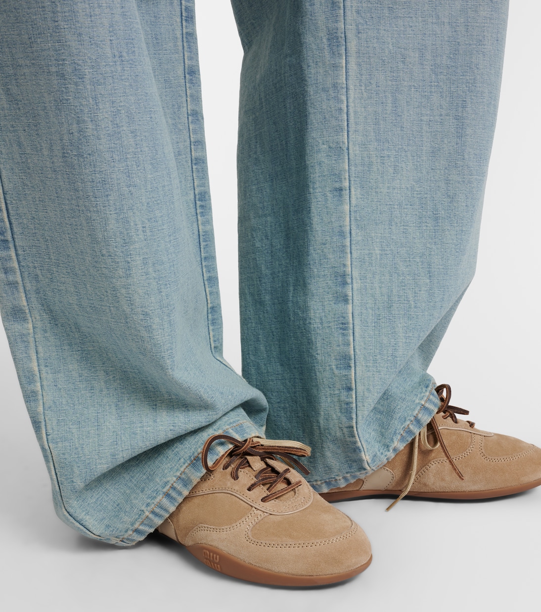 Zapatillas Gymnasium de ante con borrego | Miu Miu