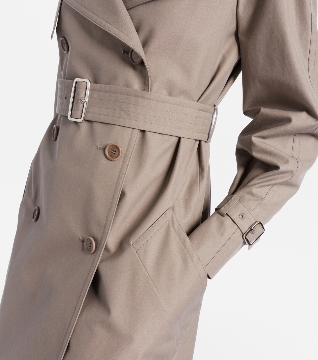 Pancia cotton gabardine trench coat | Max Mara