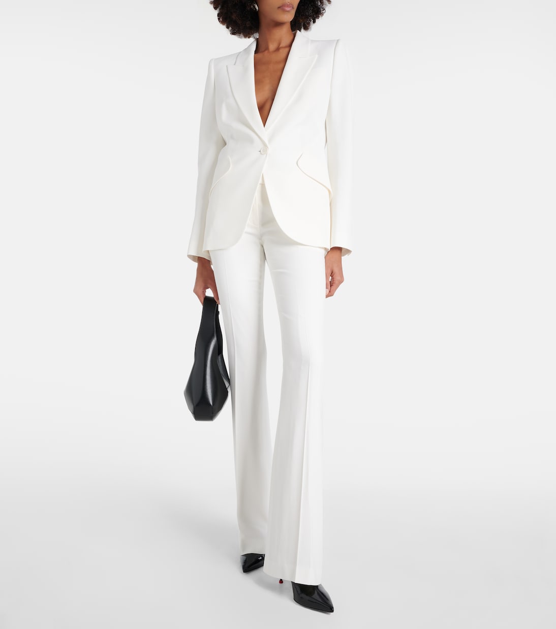 Pantaloni flared in crêpe | McQueen