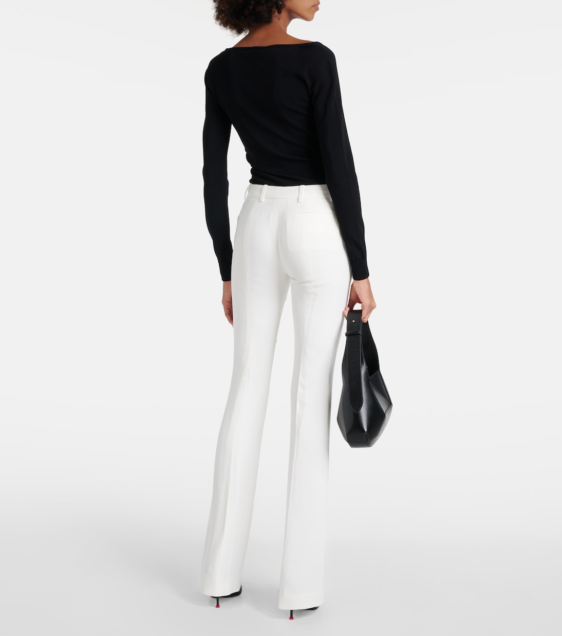 Pantaloni flared in crêpe | McQueen
