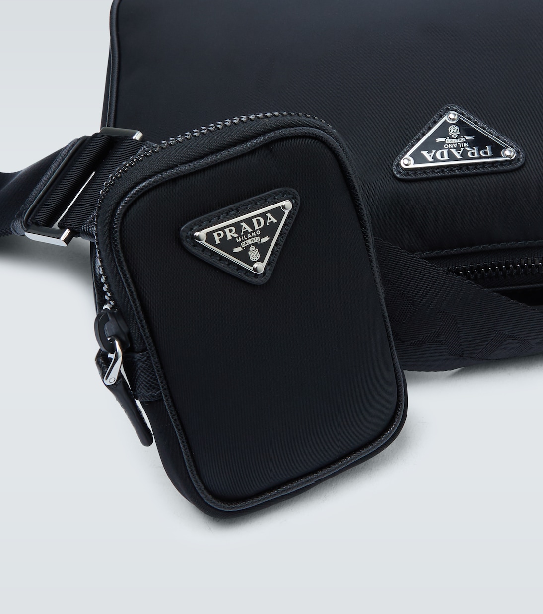 Nylon crossbody bag in black Prada Mytheresa