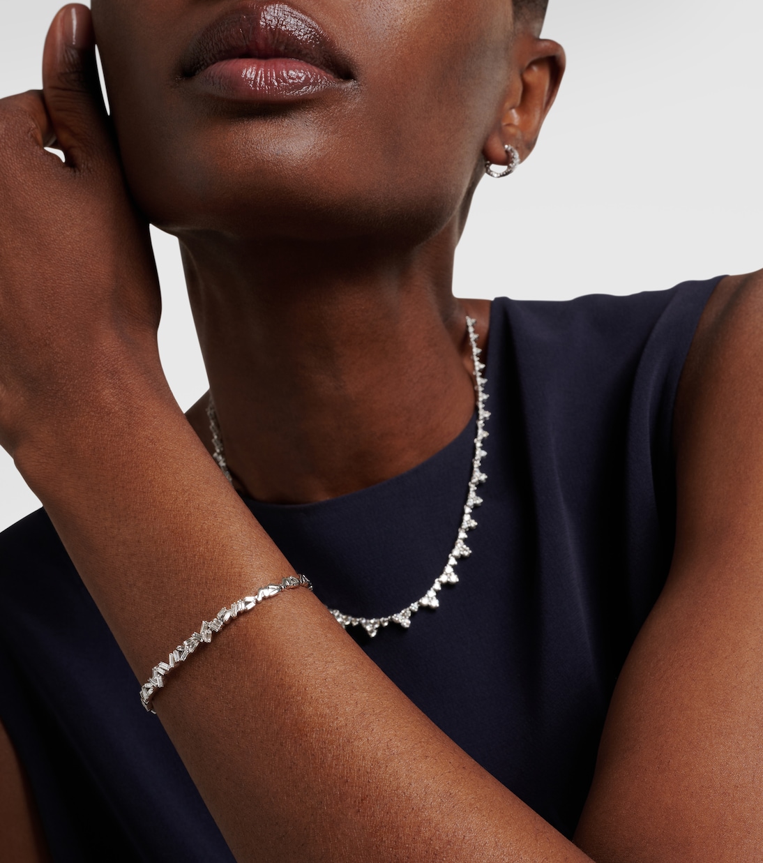 Jonc en or 18 ct et diamants | Suzanne Kalan