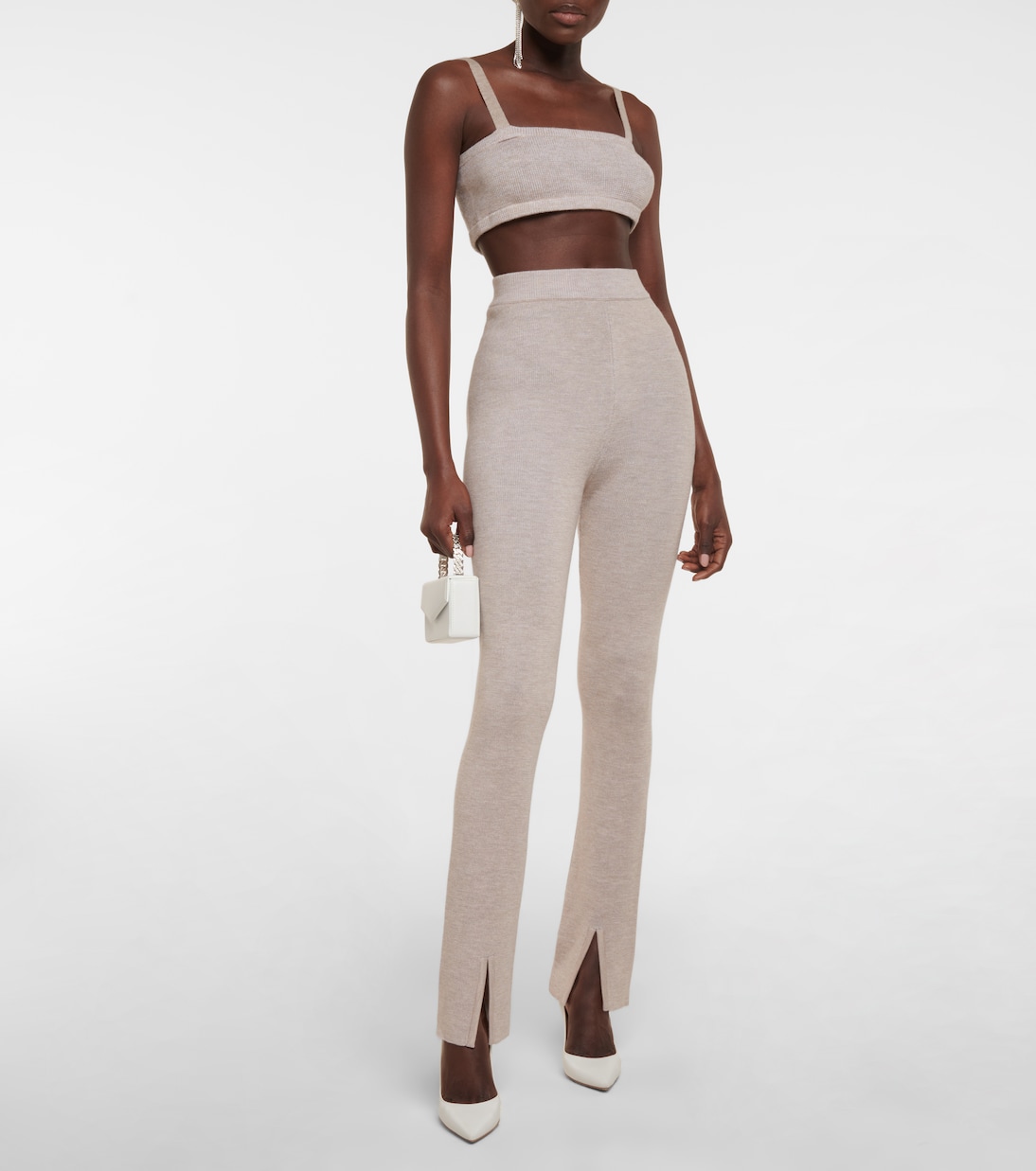 Wool, silk and cashmere bralette | Magda Butrym