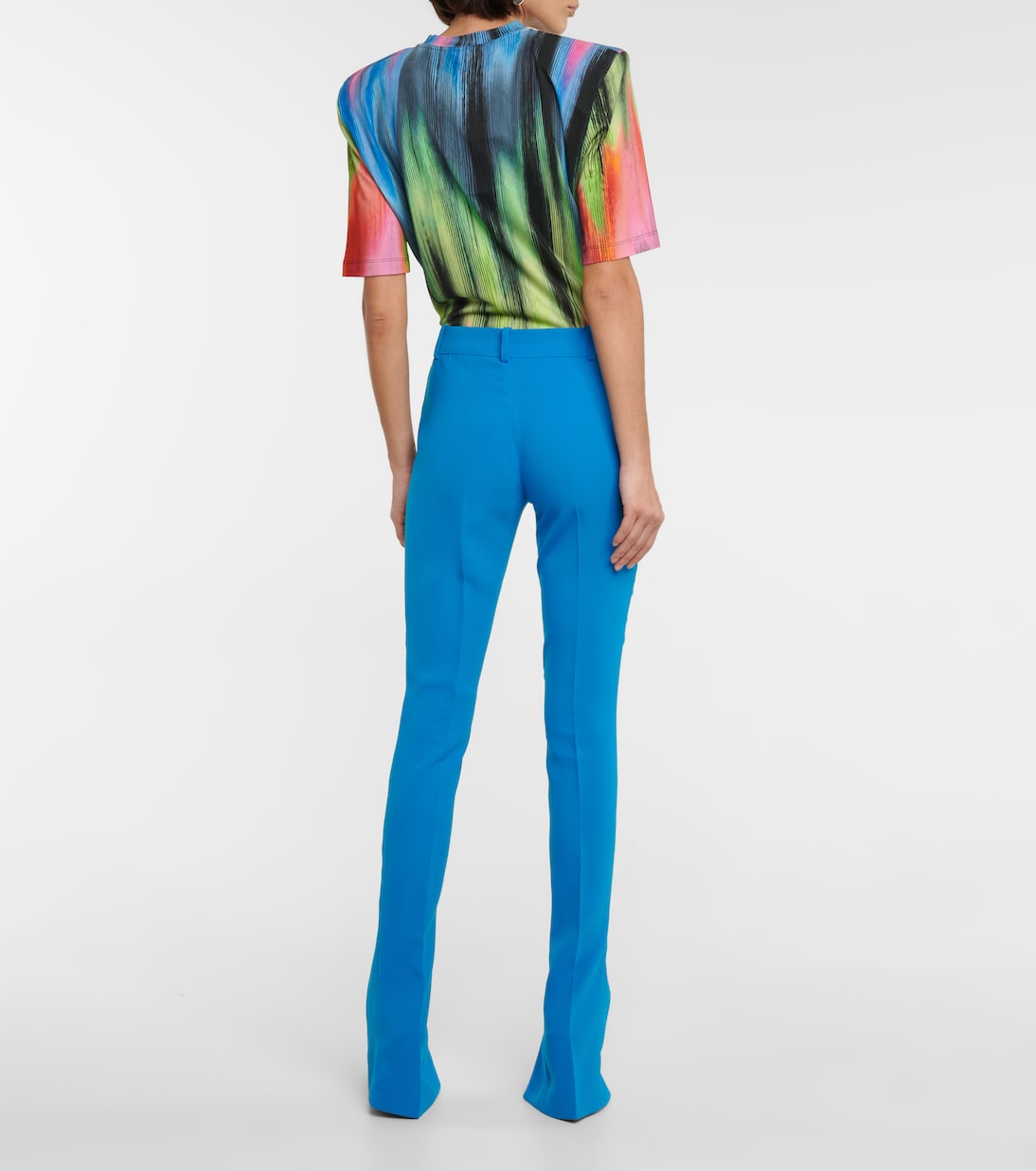 Freja high-rise techno crêpe pants | The Attico