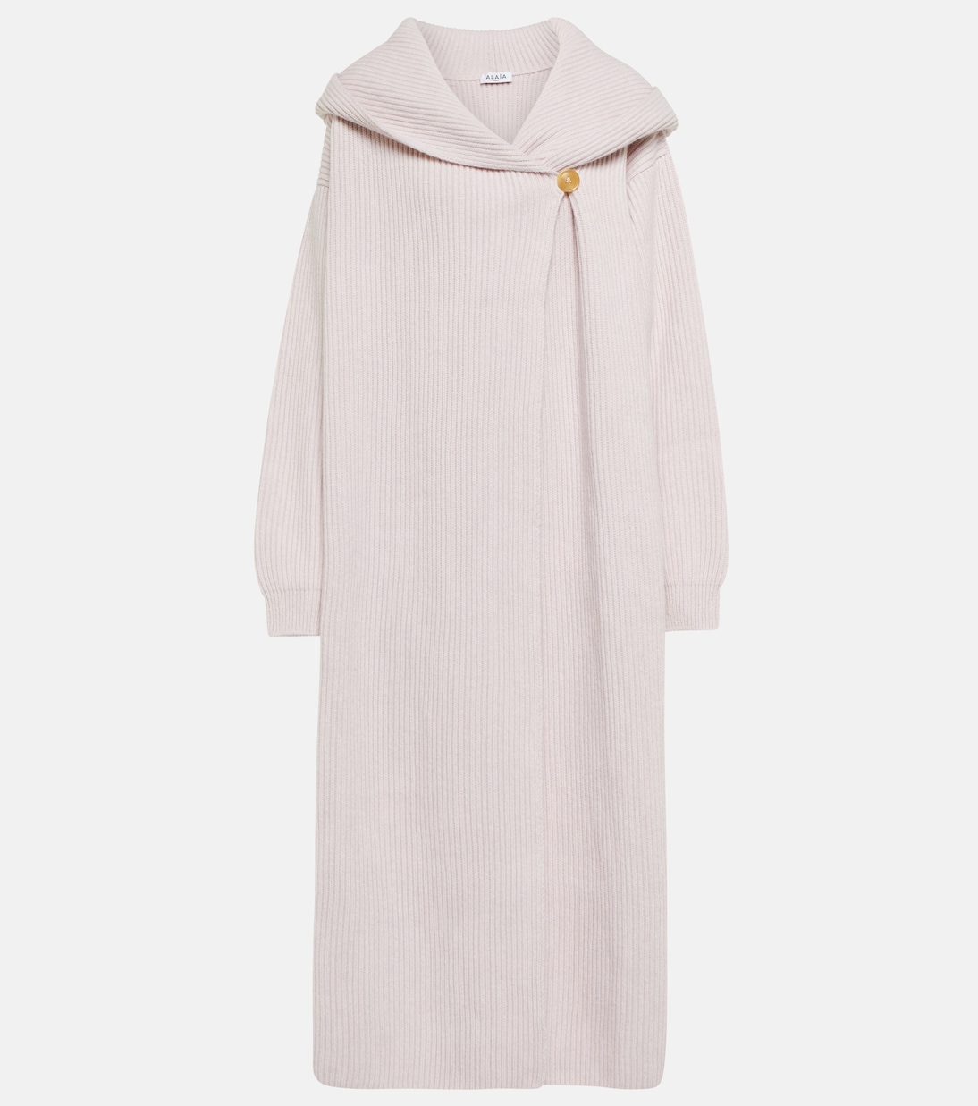 Cardigan in lana e cashmere a coste | Alaïa