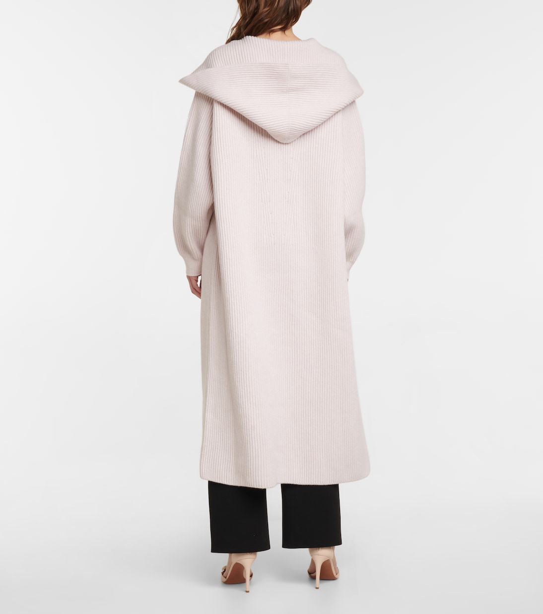 Cardigan in lana e cashmere a coste | Alaïa