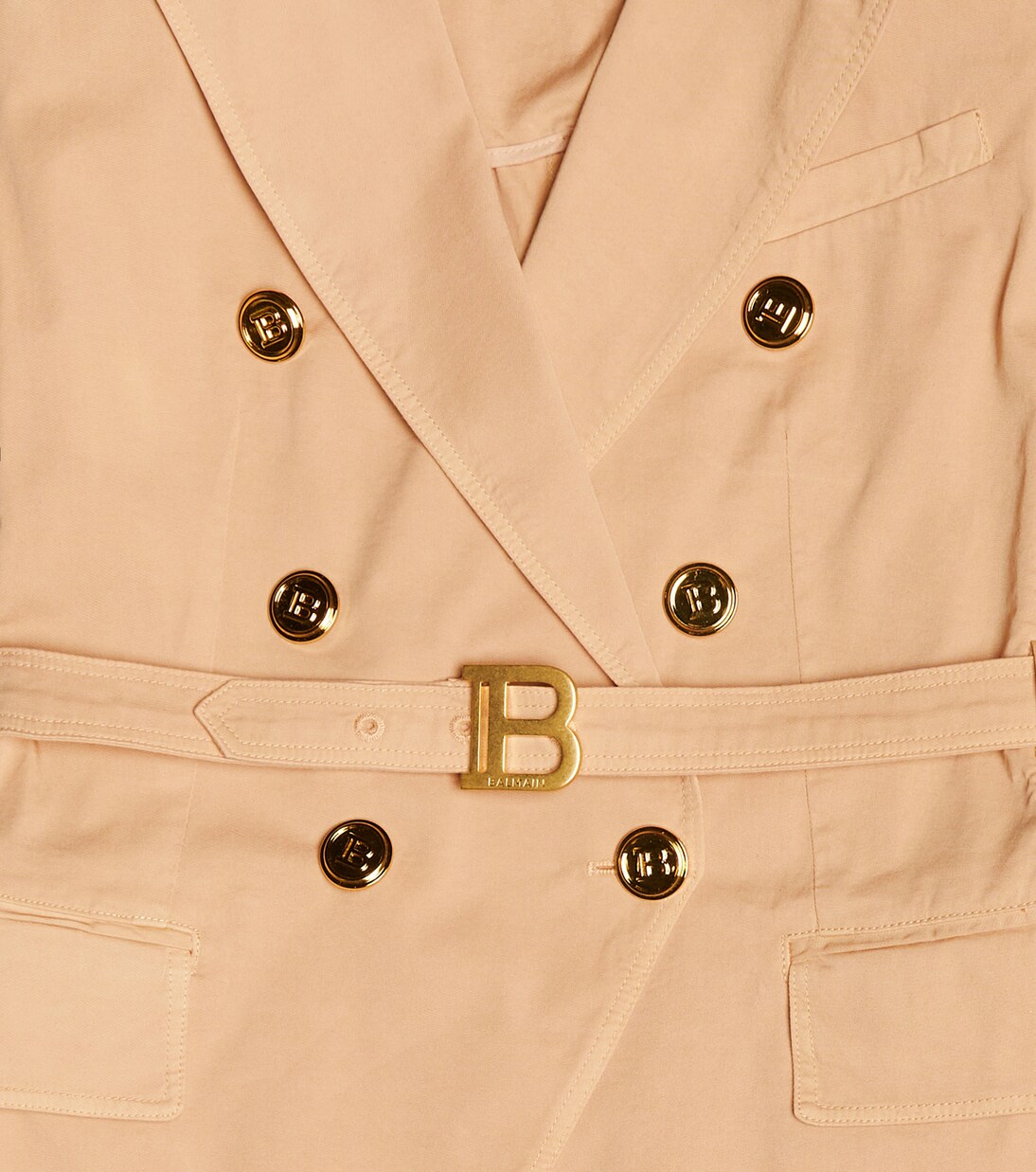 Blazer de algodón de doble botonadura | Balmain Kids