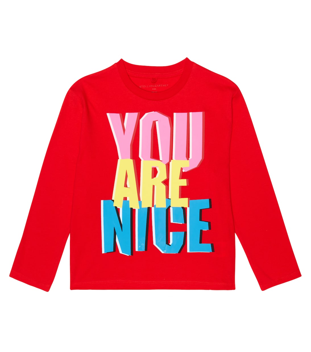 T-shirt in jersey di cotone con stampa | Stella McCartney Kids