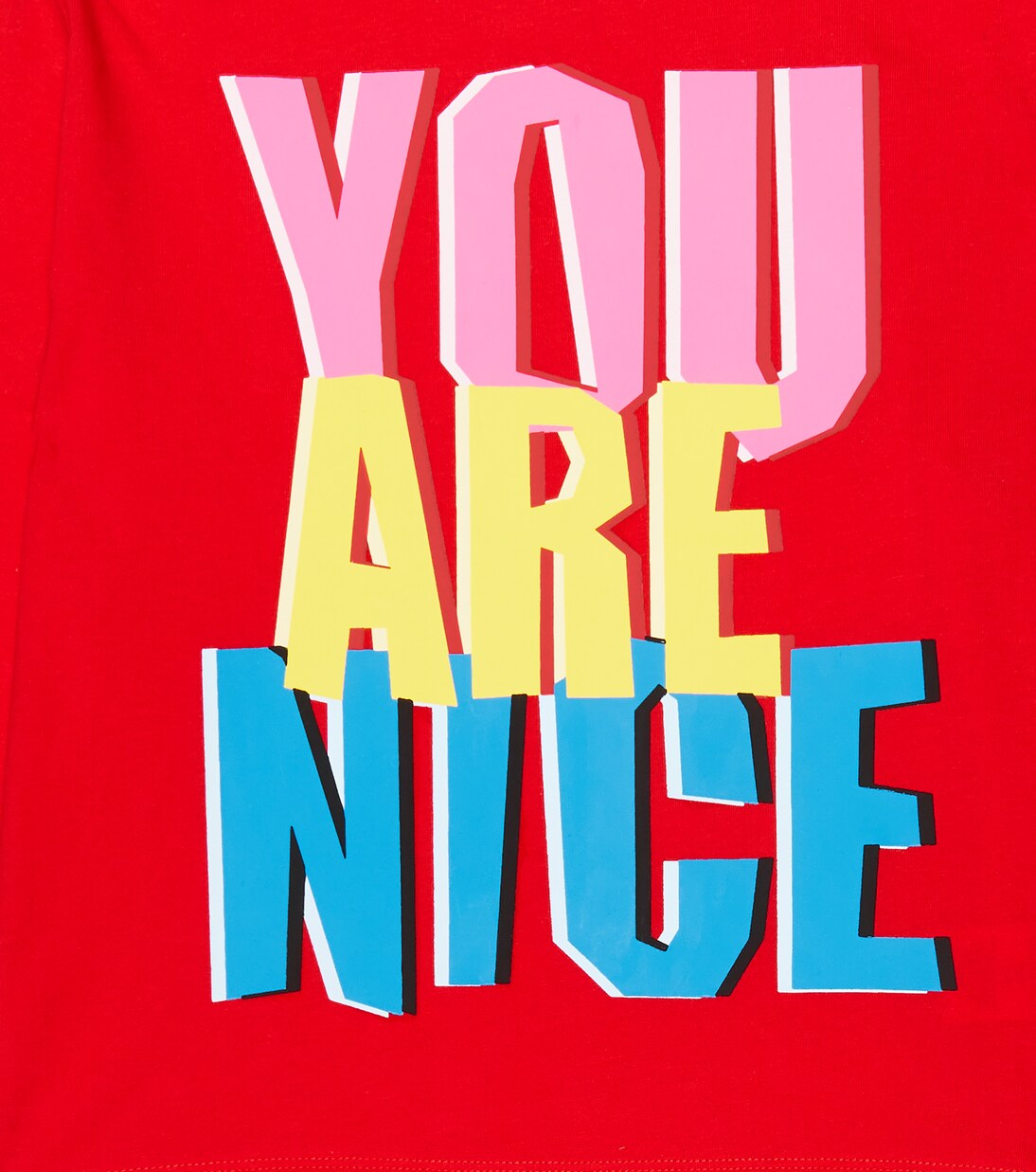 T-shirt in jersey di cotone con stampa | Stella McCartney Kids