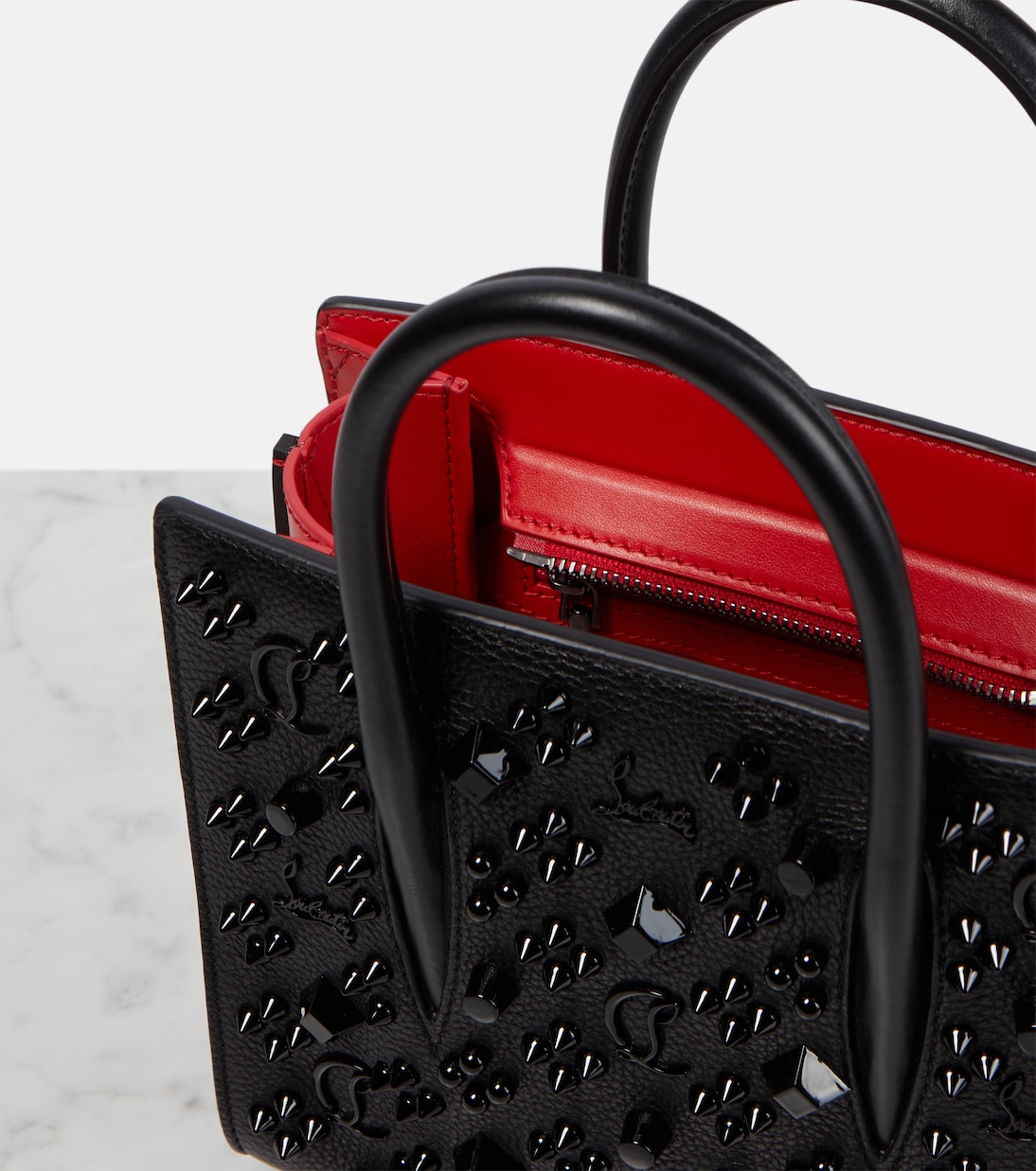 Borsa Paloma Mini in pelle con borchie | Christian Louboutin