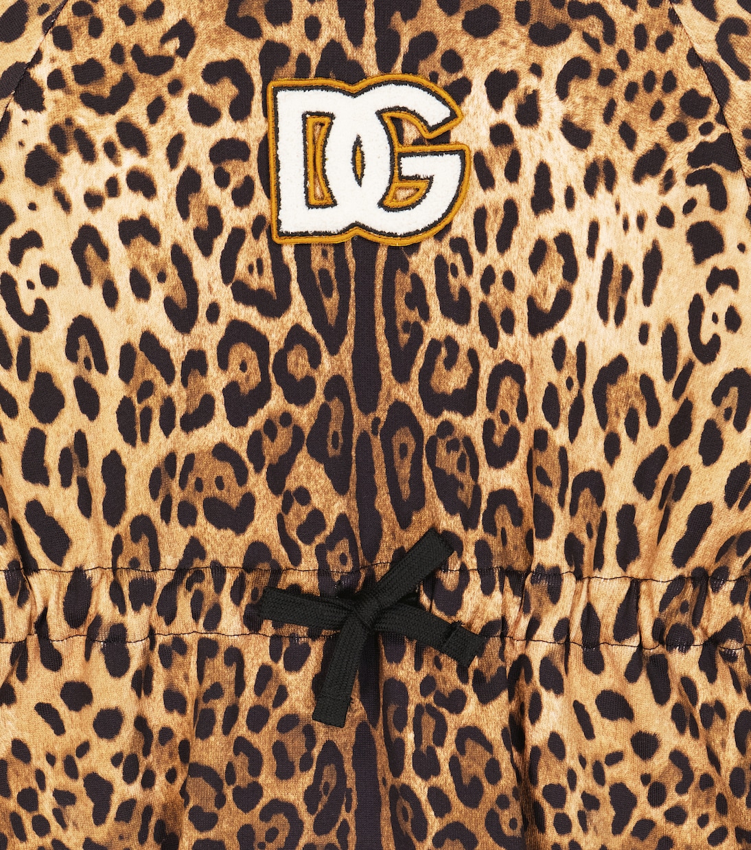 Abito in jersey di cotone leopardato | Dolce&Gabbana Kids