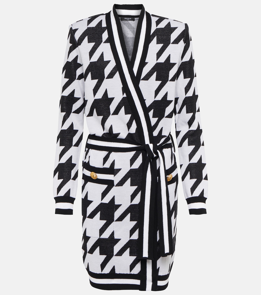 Cárdigan de pata de gallo | Balmain