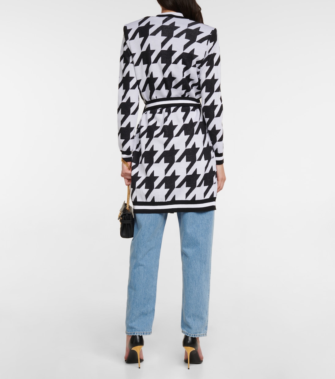 Cárdigan de pata de gallo | Balmain